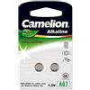 Camelion POWERY Camelion Piletta AG7 Blister doppio, Alkaline, 1,5V