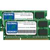 GLOBAL MEMORY Kit di memoria RAM SODIMM da 16 GB (2 x 8 GB) DDR3 1066 MHz PC3-8500 204-PIN SODIMM compatibile con MacBook e MacBook Pro 13 (MID 2010)