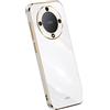 RankOne La Custodia del Telefono è Adatta per HONOR Magic5 Lite 5G (6.67 Inches), Case per Cellulare in Silicone con Telaio Galvanico - Bianco