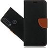 SHIYENA Cover compatibile con Motorola One Action, Pelle PU Portafoglio Flip Libro Libretto Protezione Completa Slot per Scheda Funzione di Supporto Custodia per Motorola One Action Case