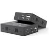 Techly 369588 HDMI KVM Extender Over Ethernet 1080p@60Hz 150m Nero