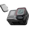 Zhixteu Coperchio Protettivo per Insta360 Ace Pro 2, Custodia in TPU con Tappo per Obiettivo per Fotocamera Sportiva Ace Pro 2 Accessori Morbidi per la Custodia (Trasparente Nero)