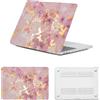HLAAJJX Custodia Duro Compatibile con Macbook Pro 16 pollici, (2019 2020) A2141 Touch Bar/Touch ID, Case Copertina Rigida Protettiva in Plastica Opaca Smerigliata,Marmo Rosa