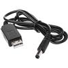 Hergon Cavo di alimentazione USB, USB 5 V a 8,4 V, cavo di alimentazione per bicicletta LED testa luce 18650