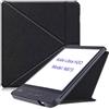 AKLiSa Custodia per e-reader Kobo Libra H2O da 7 pollici, con supporto magnetico, cover morbida in TPU N873 e funzione di accensione automatica (nero)