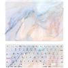 HLAAJJX Custodia per Macbook Pro 15 pollici 2015 2014 2013 2012 Pubblicazione Modello A1398 con display Retina, Copertina Rigida in Plastica Protettiva e Tastiera Cover, Marmo chiaro
