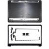 WANGHUIH Coperchio posteriore LCD + lunetta + cerniere + copertura cerniera compatibile con HP 15-BS0XX 15-BS053od 15-BS033cl 15-BW0XX 250 255 G6 TPN-C129