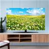 Hixingo Copertura TV Antipolvere, Paesaggio Copri Televisore Copertura Televisore Cover TV Copri TV Protezione TV Universale Elastica Custodia Protettiva TV (55inch,Margherita)
