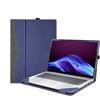 xisiciao Custodia protettiva per computer portatile da 16 per HP EliteBook 8/6 G1a/G1i e per ProBook 4 G1i/G1a/G1iR, custodia protettiva in pelle PU staccabile per notebook AI PC bag accessori (blu)
