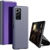 Coque Custodia per Samsung Galaxy Z Fold2 5G [Supporto Video] Custodia Ultra Sottile Trasparente con placcatura a Specchio per Samsung Galaxy Z Fold 2 5G -Viola