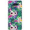 dakanna Custodia compatibile con [LG K50S] in silicone flessibile, disegno disegno [fiori acquerello], colore [fondo trasparente] cover in gel TPU per smartphone
