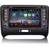 Erisin 8-Core 4GB RAM+64GB ROM Android 14 Autoradio per AUDI TT MK2 7 pollici Schermo Tattile Supporta GPS Navigatore DVD Senza fili CarPlay Android Auto DAB+ Bluetooth OBD2 TPMS SWC RDS Radio