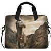 TropicalLife OOWOW Borsa Del Computer Portatile per le Donne Uomini Dinosauro Tyrannosaurus Leggero Valigetta 14 15.6 16 pollice Laptop Sleeve Caso Del Manicotto Del Computer Borsa Messenger