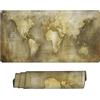 LUESUAYN Mappa del Mondo Mouse Pad XXL 100 x 50 cm, Bordi Cuciti Tappetino Mouse Nero Tappetino Mouse Gaming Impermeabile, Base Antiscivolo in Gomma Naturale Tappetino Scrivania per Ufficio e Gioco, Regalo 5-4