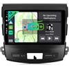 YUNTX [DAB-4G+64G] Autoradio 14 Autoradio per Mitsubishi Outlander/Peugeot 4007/Citroen C-Crosser-[Incorporato DAB+/Carplay/Android Auto/DSP/GPS]-IPS 2.5D 9 Touch Screen-Camera+MIC-MirrorLink