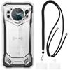 Shantime Custodia TPU con Tracolla/Collana a Spalla Compatibile con Doogee S200 Plus, Cover Protettiva Antiurto con Laccio Regolabile