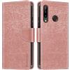 Shantime Custodia Portafoglio in Pelle Compatibile con Doogee N20, Cover Colorata Flip con Portacarte, Chiusura Magnetica Protettiva(Oro Rosa)