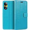 Shantime Custodia Portafoglio in Pelle PU Compatibile con ZTE Nubia Neo 2 5G Z2352N, Cover con Chiusura Magnetica, Tasche per Carte e Funzione Stand (Azzurro chiaro)