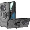 ESTH® Custodia per OnePlus 11 con 360° Rotante Staffa, [Compatibile con Supporto Magnetico per Auto], Cover Paraurti PC + TPU, Nero