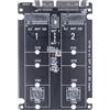Qhpnunhq Adattatore doppio NGFF a SATA 2 porte M.2 SATA SSD B Key a SATA3.0 6 Gbps convertitore per 2230 2242 2260 2280 M2 SSD per PC