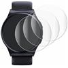 savvies Pellicola Protettiva per Motorola Moto Watch 120 | 4 Pezzi Chiara Protezione Schermo Made in Germany Full-Cover 3D Curvo Copertura Completa