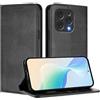 FANFO Custodia per Doogee N55 / N55 Pro / N55 Plus Cover, [Chiusura Magnetica] Anticaduta e Antimpronta, Cover in Pelle PU Stile Portafoglio Folio. Black