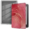 Akacy Custodia trasparente e morbida con motivo dipinto per Kindle da 6 di 10a generazione 2019, sottile, morbida e flessibile in silicone TPU gomma posteriore cover posteriore con angoli rinforzati