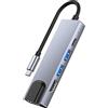 Generic 5-in-1 USB C Hub Multi-funzione Tipo Docking Station con 4K 30Hz HDMI USB3 0 RJ45 87W Porte di erogazione di Alimentazione per Laptop Tablet Smartphone Porta