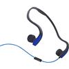 SXFJF Cuffie A Conduzione Ossea A Orecchio Openno Cablato Con Microfoni - 3,5 Mm Sport All'aperto Sport A Cuffia Per Riduzione Del Rumore Stereo, Per Palestra in Corsa Ciclismo,Blu