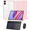 Generic Tastiera per Xiaomi REDMI PAD 2 11 pollici (2025) Custodia, funzione di accensione/spegnimento automatica e guscio protettivo con angoli di visione multipli, mouse Bluetooth e tastiera