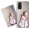 Sunrive Personalizzate Cover compatibile con Xiaomi Redmi Note 11S 5G personalizzabile con Foto Testi Frase Logo Disegni e Grafiche Personalizzata, assorbimento degli urti morbido TPU trasparente