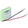 vhbw Batteria per diversi dispositivi (300mAh, 3,6V, NiMH) 3x celle tipo 2/3 AAA, 2/3 Micro