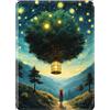 SGKITM Custodia per Amazon Kindle Paperwhite 11ª Generazione 2021 Cover Pelle Silicone Flip 360° Protezione Automatici Svegliati o Sonno Funzione Magnetico Sogni Design Cover 6.8 174 x 125 x 8,1 mm (10)