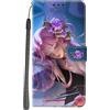 YKTO Flip Portafoglio Custodia per Samsung Galaxy A20E/A10E Colore Protettiva PU Pelle Case Copertura Cover Modello Magnetico Protettiva Slot Stand Cover,Fata carina, La bella addormentata