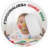 Teetaly Tappetino Mouse Personalizzato Tondo | Carca la Foto, il Logo, il Nome e il Testo | Idea Regalo Ufficio Gaming | Made in Italy