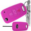 mt key Key Soft Case Cover protettiva per auto Hyundai i30 ix20 ix35 Kia Soul Sportage pieghevole chiave/colore: rosa