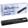 Trade-Shop Batteria 6600 mAh per Hewlett Packard HP Pavilion dv9000 DV9100 DV9200 dv9500 DV9600 DV9700 DV 9000 DV 9100 DV 9500 DV 9600 DV 9700 sostituisce HSTNN-UB33 HSTNN-IB34 EV087AA EX942AA 416996 - 131 416996 - 521 416996 - 541