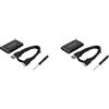 Spamietz 2X MSATA a USB 3.0 SSD Enclosure External Hard Disk Box Storage Case Adapter per 30X50mm 30X30mm MSATA SSD