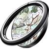 Carveit Pittura di Cozze Anello Supporto Telefono Cellulari Universale Anello Metallico Rotazione 360° Telefono Ring Holder per iPhone, Samsung Galaxy, Google Pixel, Nero-Montagne e cervi