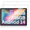 Generisch 2 pellicole protettive per tablet DEEMWOLF T181-EEA da 11 pollici, vetro temperato 9H, resistente, antigraffio, di alta qualità, senza impronte digitali