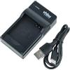 vhbw caricatore USB-C compatibile con Maginon Action Cam AC-800W camera + cavo USB-C + LED