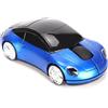 Dpofirs Mouse Wireless a 2,4 GHz a Forma di Automobile Mouse Senza Fili Ottici Ergonomici con Ricevitore USB Mause per PC Portatili da Ufficio(Blu)