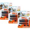 r2digital 6 BATTERIE AA 4800mA STILO UNIVERSALI RICARICABILI NIMH ALTA CAPACITA BATTERIA RICARICABILE NI-MH 4800