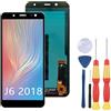 SiuVorZhi Display LCD compatibile con Samsung Galaxy J6 2018 Display LCD Touch Screen Assembly Riparazione Parti di ricambio con strumenti.