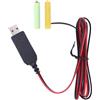 Generico Adattatore di alimentazione per eliminatori di batterie AA, Alimentazione USB per eliminatori di batterie AA | Cavo convertitore di tensione da 5 V a 3 V 1 m - Cavo di alimentazione USB Sostituisce le