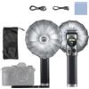 Godox Lux Master Retro Flash per Fotocamera GN25 con Pannello Touch a Colori, 2.4G Sincronizzazione Wireless TTL, HSS e Testa Inclinabile 460 a Piena Potenza per DSLR
