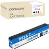 OGOUGUAN Cartuccia d'inchiostro compatibile per 913A per HP PageWide 352dw 352dn MFP 377dw 377dn Pro 452dw 452dn 552dw Managed P55250dw P57750dw MFP (1 ciano)