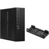 Jrifedptry M06 Mini Desktop Case MINI-ITX PC Chassis Versatile ed efficiente Caso di controllo industriale con cavalletto telescopico Facile da installare Facile da usare