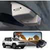 Fitcamx Dashcam auto 2160p + 1080p adatto per 2015 2016 2017 2018 2019 2021 2022 2023 2024 Jeep Renegade(HD2-6100 Nero), 4K OEM Dashcam video UHD WiFi, sensore G, registrazione loop, WDR, scheda 128GB
