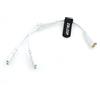 ZBLZGP Cavo di alimentazione AC IEC320 C8 a 2 X C7 Y, figura IEC 8 maschio a 2 femmine, cavo di alimentazione AC 1 in 2 uscite, per monitor altoparlanti (5 pacchetti C8-2x C7, bianco)